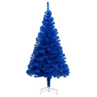 vidaXL Albero di Natale Preilluminato con Palline Blu 150 cm PVC