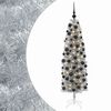 vidaXL Albero di Natale Artificiale Slim con Palline 180 cm 300 LED