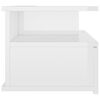 vidaXL Comodini Pensili 2pz Bianco Lucido 40x31x27cm Legno Multistrato