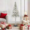 vidaXL Albero di Natale con 150 LED Bianco 120 cm PE e Acciaio