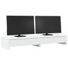 vidaXL Supporto per Monitor con Cassetti Bianco 100x27x15 cm in Legno Agglomerato