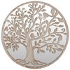vidaXL Specchio da Giardino Sabbia 60x2,5 cm in Ferro Rotondo Esterno