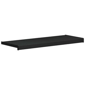 vidaXL Soglia della Finestra Nero con Venature del Legno PVC