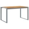 vidaXL Tavolo Giardino con Gambe a U 140x80x75cm Legno Massello Acacia