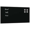 vidaXL Lavagna Magnetica a Parete Nera 40x20 cm Vetro Temperato