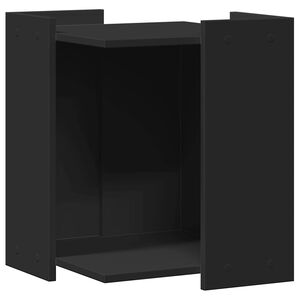 vidaXL Recinto per Lettiera per Gatti Nero 60x40x40 cm in Truciolato