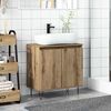 vidaXL Mobile da Bagno Rovere Artigianale 58x33x60 cm in Truciolato