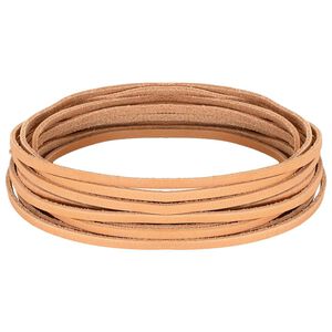 vidaXL Cinturino in pelle 1 Marrone Chiaro 200 x 0,3 cm Pelle