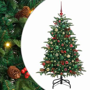 vidaXL Albero di Natale artificiale con 150 LED Verde 150 cm