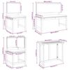 vidaXL Set Bistro da Giardino 6 pcs Marrone legno massello di acacia