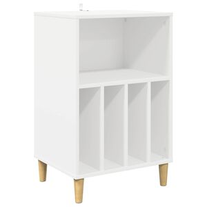 vidaXL Supporto per Giradischi Bianco 47 x 39,5 x 74,5 cm
