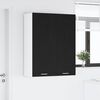 vidaXL Armadio pensile Rovere Nero 80 x 31 x 100 cm Legno multistrato