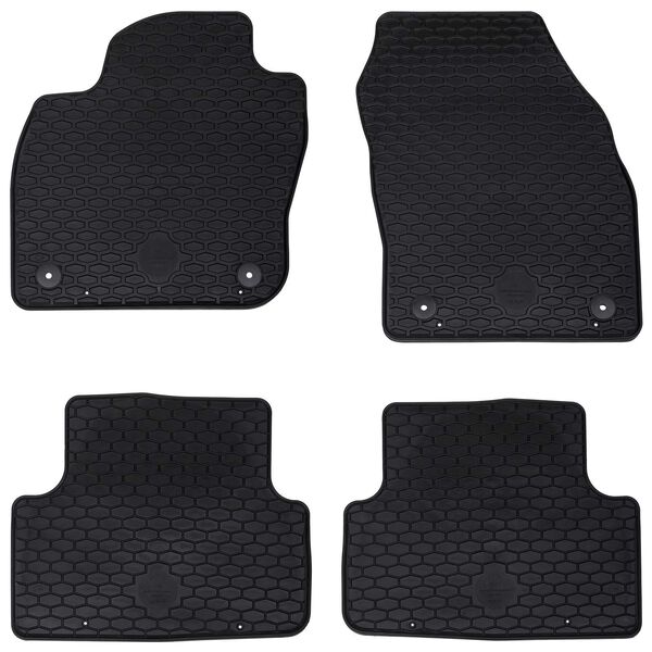 vidaXL Tappetino per Auto 4 pcs Nero VW T-CROSS TPE