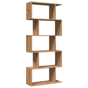 vidaXL Libreria 5 Ripiani Rovere Artigianale 70x24x161 cm Truciolato