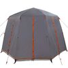vidaXL Tenda Capanna con tetto Grigio e arancione 320 x 320 x 203 cm