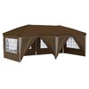 vidaXL Tenda per feste a pop-up 575 x 288 x 245 cm Tortora