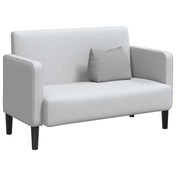 vidaXL Cuscino per Schiena Grigio Nuvola 45 x 20 x 35 cm Tessuto