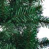 vidaXL Albero di Natale Artificiale Punte Iridescenti Verde 240 cm PVC