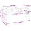 vidaXL Panchina Rosa Naturale 157 x 46 x 82,5 cm