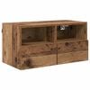 vidaXL Mobile TV da parete Legno vecchio 60 x 30 x 30 cm