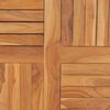 vidaXL Piano Tavolo in Legno Massello di Teak Rotondo 2,5 cm 80 cm
