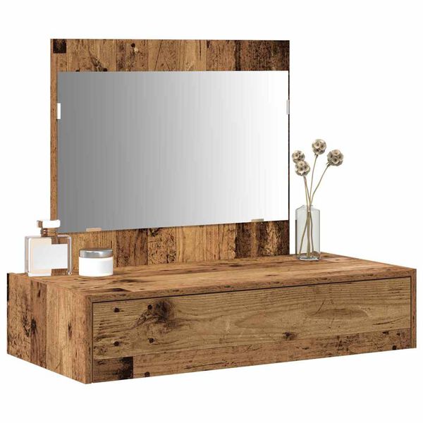 vidaXL Tavolo da Trucco Marrone 83 x 40 x 70 cm Legno multistrato