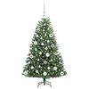 vidaXL Albero di Natale Artificiale con Rami Pieghevoli Verde 120 cm