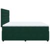 vidaXL Giroletto a Molle con Materasso Verde Scuro 200x200 cm Velluto