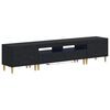 vidaXL Mobile TV LED a 5 pezzi Nero Legno ingegnerizzato