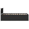 vidaXL Daybed con cassetto Nero 90 x 200 cm Legno multistrato