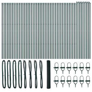vidaXL Palo della recinzione Verde