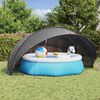 vidaXL Dome Piscina Nero 500 x 500 x 236 cm