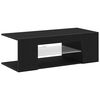 vidaXL Mobile TV Rovere Nero 90 x 39 x 30 cm Legno multistrato