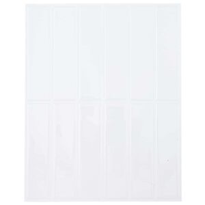 vidaXL Piastrella Rettangolare 20 pcs Bianco 29 x 23 x 0,08 cm