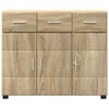 vidaXL Credenza con porta FLORIN Rovere Sonoma 88,5 x 30,5 x 73 cm