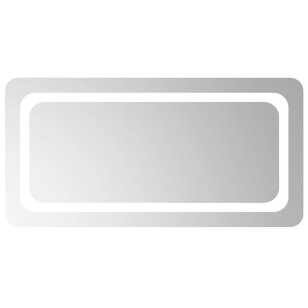 vidaXL Specchio da Bagno con Luci LED 80x40 cm