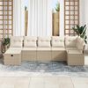vidaXL Set di divani con cuscino 5 pcs polyrattan