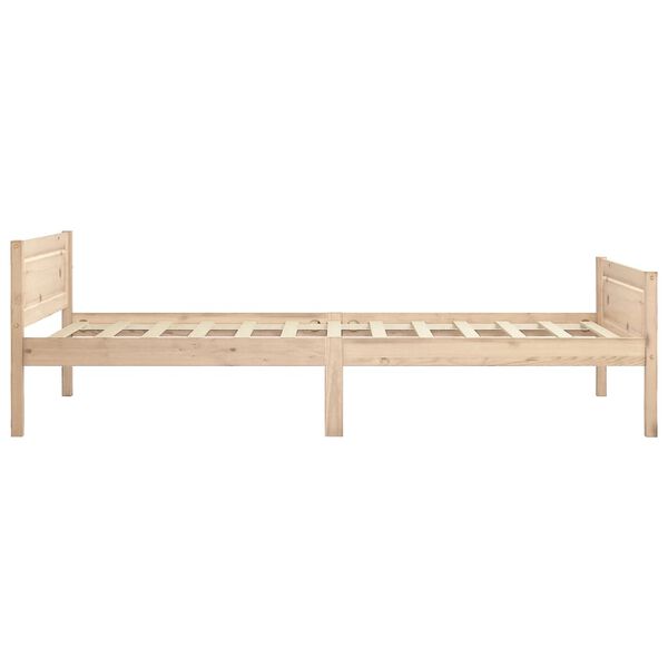 vidaXL Giroletto senza Materasso 100x200 cm in Legno Massello di Pino