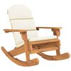 vidaXL Sedia a Dondolo Adirondack con Cuscini Legno Massello di Acacia