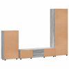 vidaXL Set mobile TV con porta FLORIN Grigio Sonoma Legno multistrato