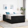 vidaXL Struttura letto con materasso Nero 140 x 200 cm Velluto