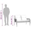 vidaXL Set Divano da Giardino 4pz con Cuscini Grigio Chiaro Polyrattan