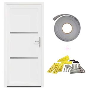 vidaXL Porta Frontale Bianco 88 x 200 cm PVC