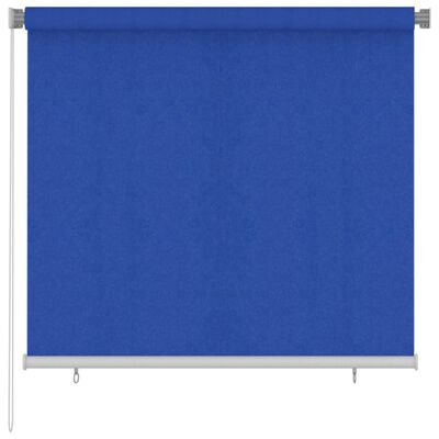 vidaXL Tenda a Rullo per Esterni 160x140 cm Blu HDPE