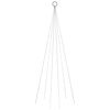 vidaXL Albero di Natale Pennone Bianco Freddo 108 LED 180 cm