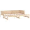 vidaXL Dormeuse Estraibile in Legno Massello di Pino 2x(80x200) cm