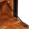 vidaXL Mobile per scarpe con porta Marrone legno massello di acacia