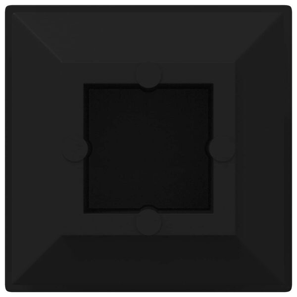 vidaXL Tappi terminali 2 pcs Nero 15 x 15 x 15 mm PP