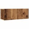 vidaXL Mobili TV a Parete 2pz Legno Antico 80x30x30 cm
