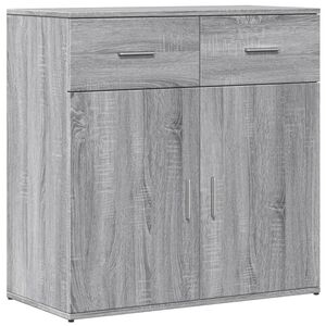 vidaXL Credenza Grigio Sonoma 79x38x80 cm in Legno Multistrato